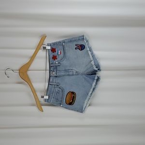 Mossimo High Rise Denim Shorts Light Wash Size 2/26